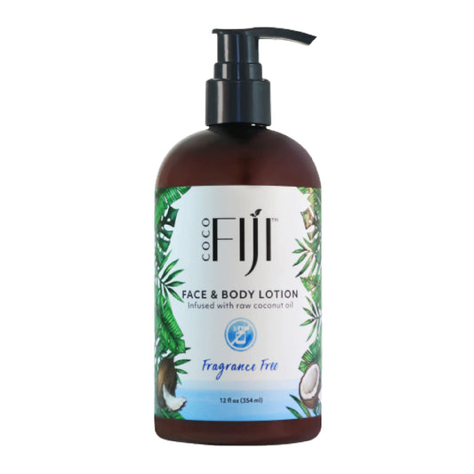 Coco Fiji Face & Body Lotion Infused With Coconut Oil | Lotion for Dry Skin | Moisturizer Face Cream & Massage Lotion for Women