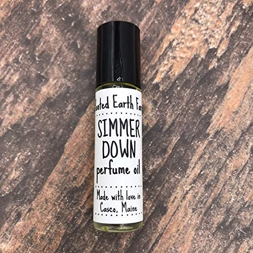Simmer Down Perfume Oil Roll On Cedarwood Clary Sage Unisex Fragrance