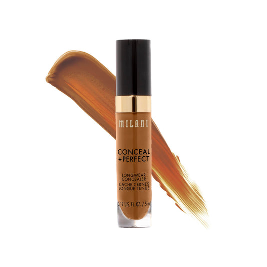 Milani Conceal + Perfect Longwear Concealer - Warm Almond (0.17 Fl. Oz.) Vegan, Cruelty-Free Liquid Concealer - Cover Dark Circl