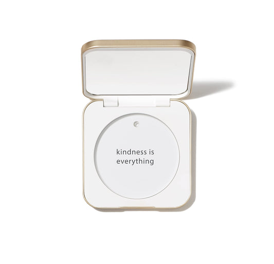 Jane Iredale Refillable Compact | Aluminum Shell & Magnetic Closure | Interior Mirror For On-The-Go Use | Compatible With All Po