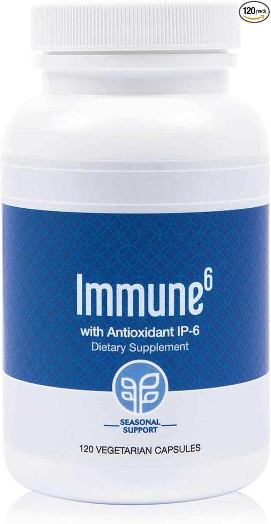 PURE Immune6 120 Capsules - Immune Support Supplement with Antioxidant Inositol Hexaphosphate IP6, Selenium Supplement + Iron with Vitamin C and D3. Boost Immunity with Our Multi Vitamin.