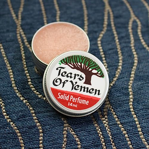 Yemeni Dragons Blood SOLID perfume | Sweet Amber | Elemi | Patchouli | Powder | Halal | Vegan || Made in Canada - Muslim Cosmetics - Tears of Yemen 0.5oz / 14ml