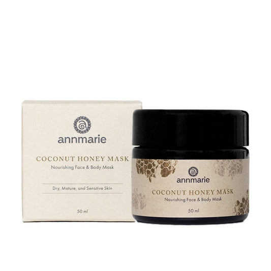 Annmarie Skin Care Coconut Honey Mask - With Extra Virgin Coconut Oil & Mountain Wildflower Honey, Moisturizing & Exfoliating Ma