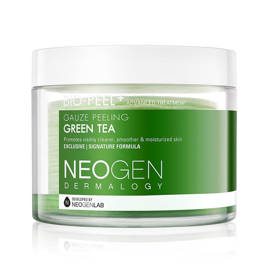 Dermalogy By Neogenlab Bio-Peel Gauze Peeling Pads (Green Tea, 30 Pads) - Exfoliating & Hydrating & Soothing Peeling Pad With Ph