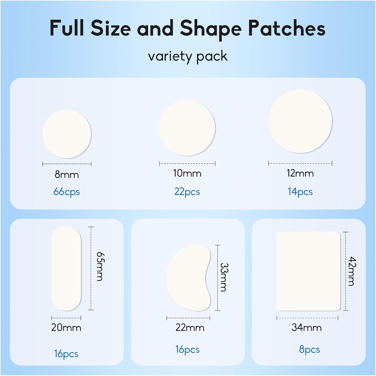 Hydrocolloid Pimple Patches | 510 Count Acne Spot Stickers with Salicylic Acid & Tea Tree Oil