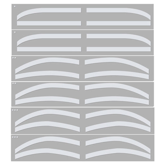 Eyebrow Stencil, Silicone Disposable Skin-Friendly Eyebrow Stencil Kit Safe Hygienic Convenient Easy to Use Eyebrow Shaping Sten