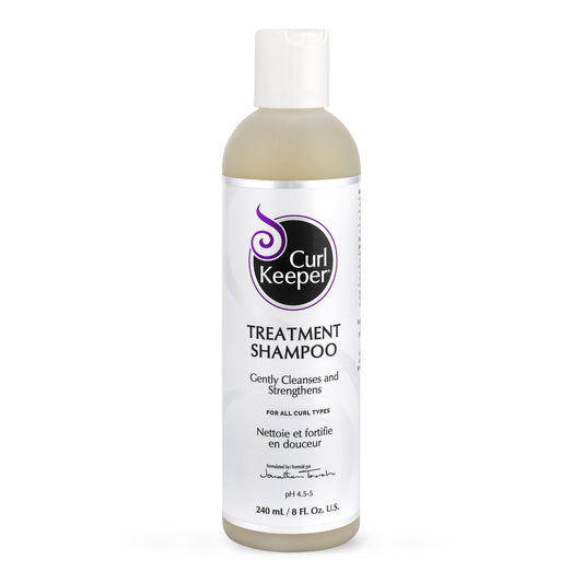 Curl Keeper Treatment Shampoo For Curly Hair, 8 Fl Oz - Daily Hair Shampoo Gently Cleanses & Strengthens All Curl Types - Rebuil