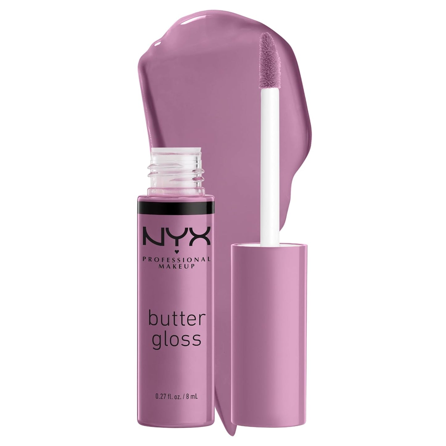 NYX Butter Gloss | Non-Sticky Lip Gloss for Women - Marshmallow (Muted Lilac)