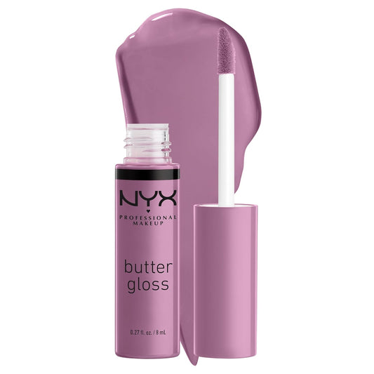 NYX Butter Gloss | Non-Sticky Lip Gloss for Women - Marshmallow (Muted Lilac)