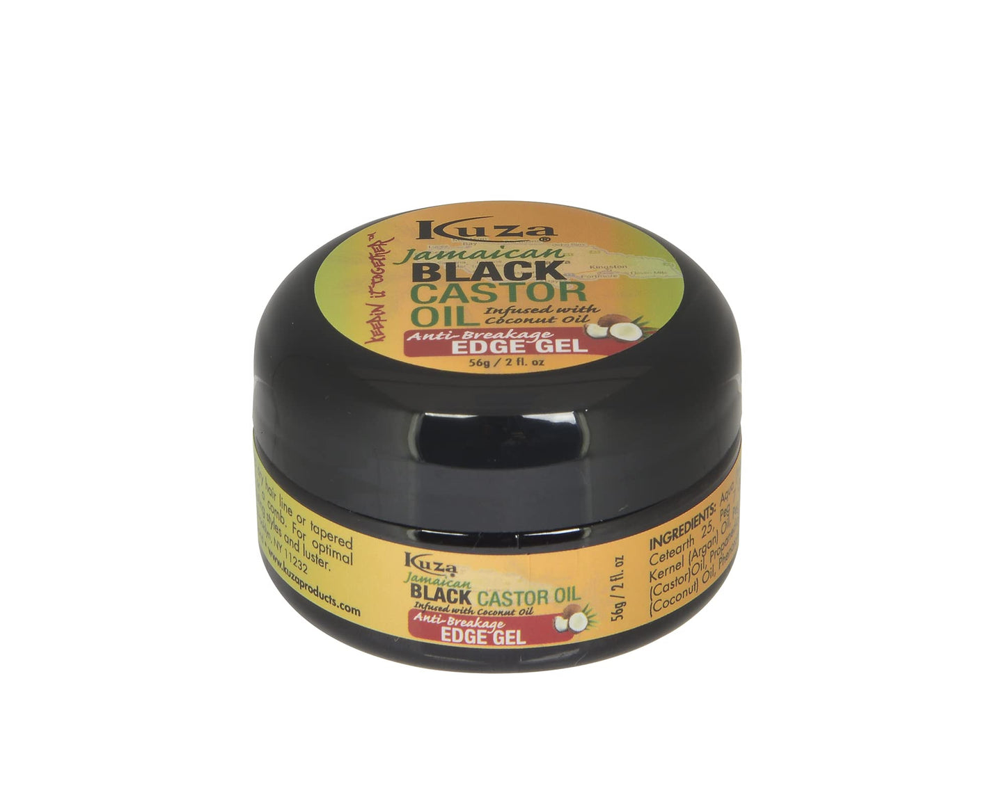 Kuza Jamaican Black Castor Oil Anti-Breakage EDGE GEL 2oz