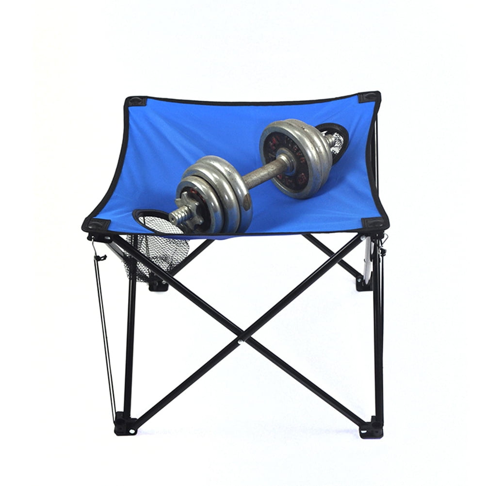Raindrops Small Outdoor Folding Table Portable Picnic Table Blue 1Pack