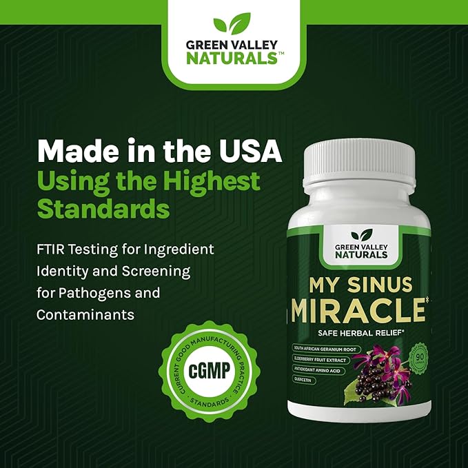 My Sinus Miracle Herbal Supplement, 90 Capsules (1)