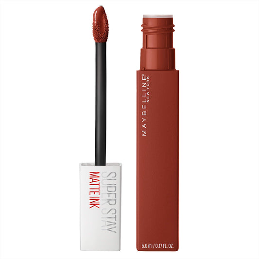 Maybelline Super Stay Matte Ink Liquid Lipstick Makeup, Long Lasting High Impact Color, Up To 16H Wear, Ground-Breaker, Maple Le