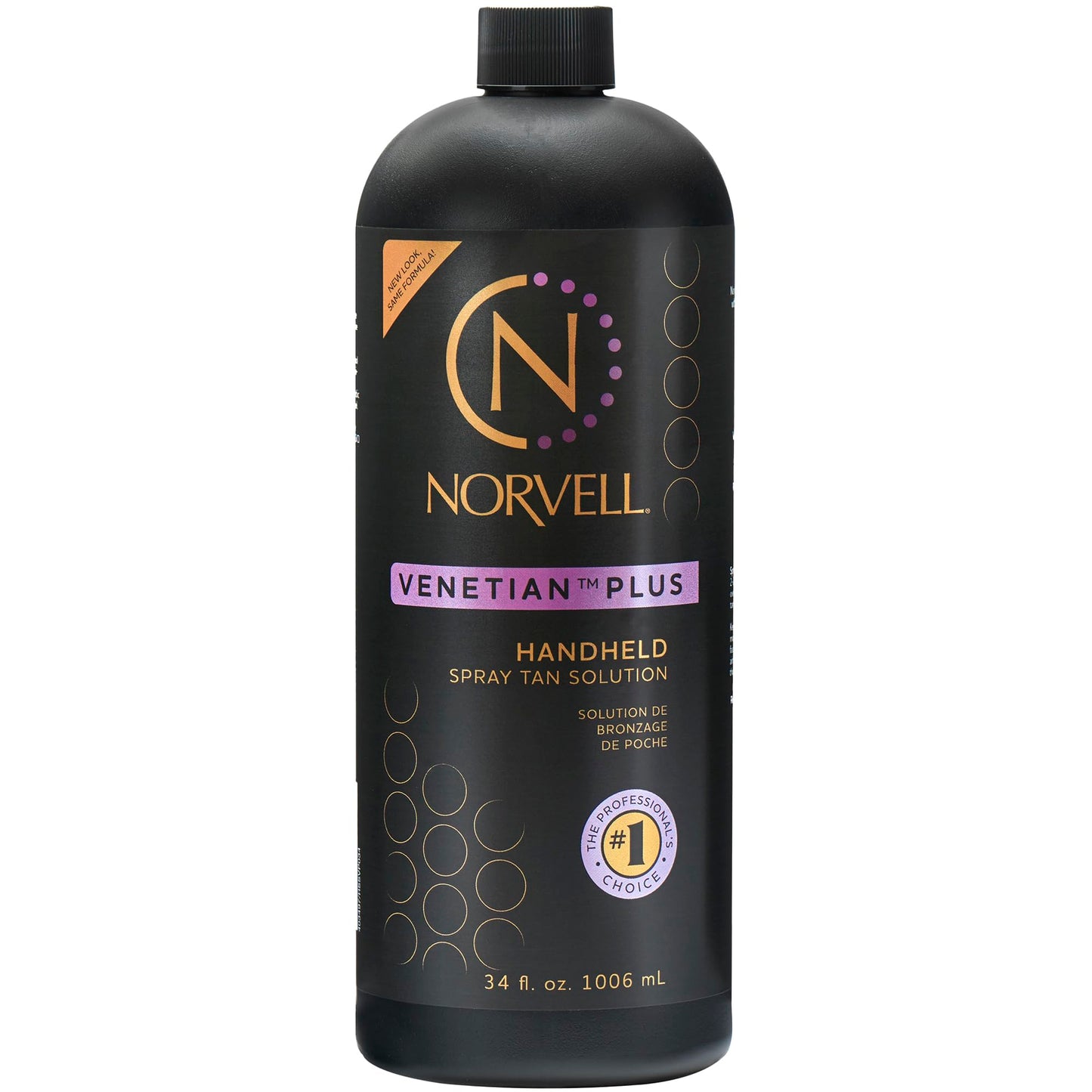 Norvell Premium Professional Sunless Tanning Spray Tan Solution - Venetian Plus, 1 Liter