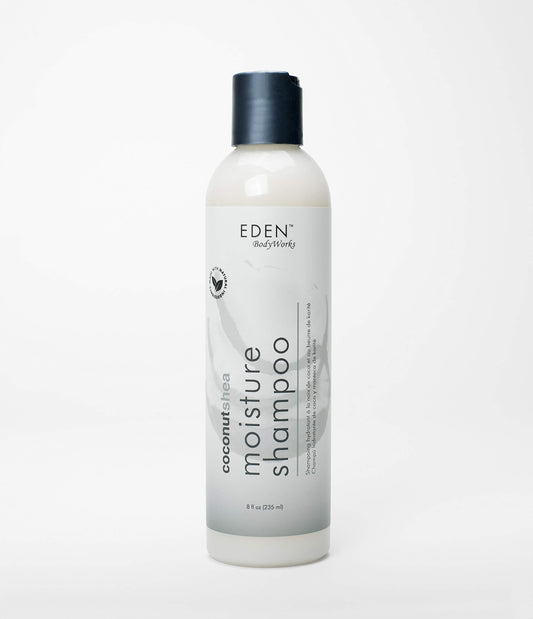 Eden Bodyworks Coconut Shea Moisture Shampoo | 8 Oz | Remove Build Up & Restore Moisture Balance - Packaging May Vary