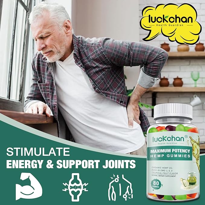 (4 Packs) Hemp Gummies High Potency for Sleep, Pain, Anxiety- Pure Extra Strength Organic Hemp Oil Gummies - 100% Natural Bear Hemp Gummy for Adults
