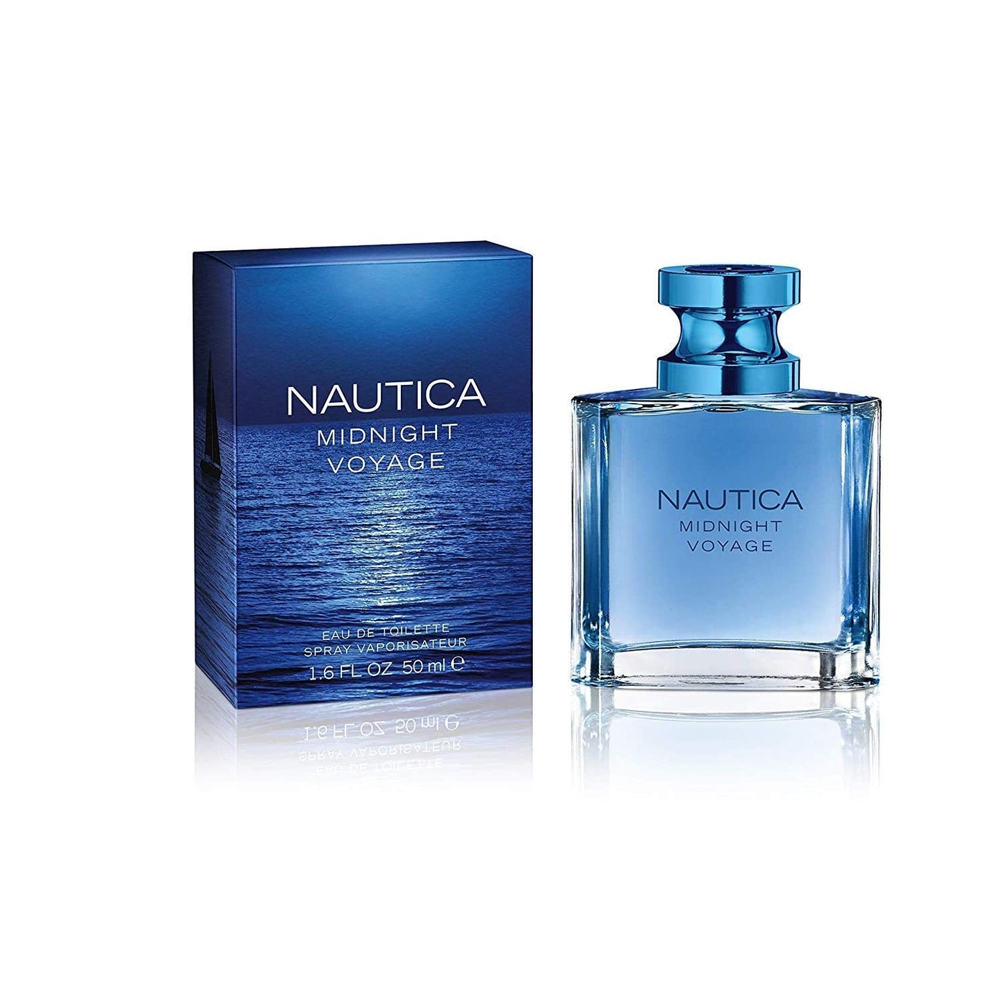 Nautica Midnight Voyage Eau De Toilette, Vegan Formula, Eau De Toilette Spray, Spicy Scent Of Pink Pepper And Mesmerizing Amber,