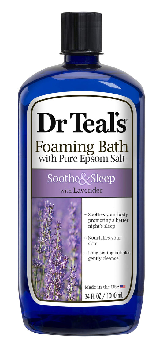 Dr Teal'S Foaming Bath 3-Pack (102 Fl Oz Total) Soothe & Sleep With Lavender