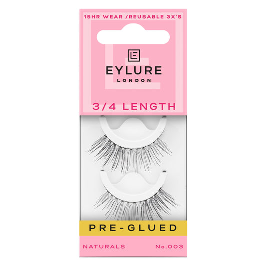 Eylure Pre-Glued Light & Wispy Eyelashes, Accents No. 003, Twin Pack