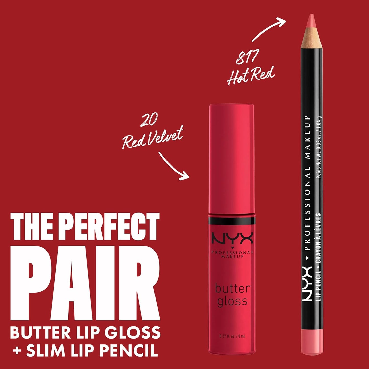 NYX Butter Gloss | Non-Sticky Deep Red Lip Gloss for All Skin Tones