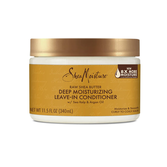 Sheamoisture Raw Shea Butter Deep Moisturizing Leave-In Conditioner For Curly Hair Raw Shea Butter Hair Conditioner To Moisturiz
