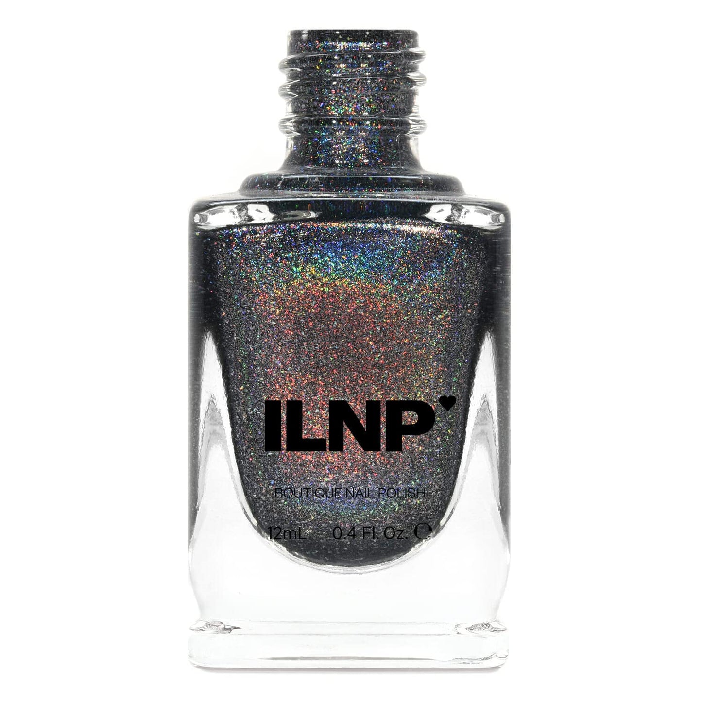 Ilnp Maiden Lane - Charcoal Grey Ultra Holographic Nail Polish