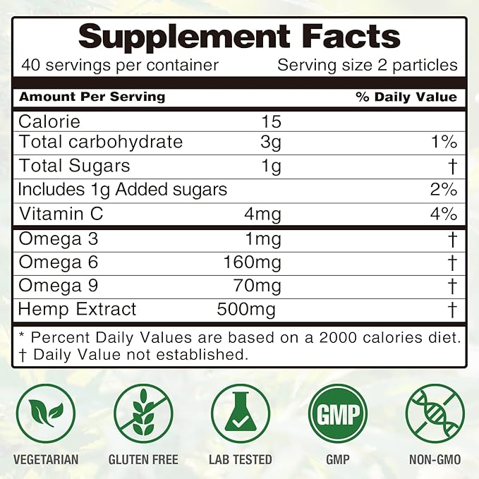 (2 Packs) Hemp Gummies High Potency for Sleep Aid- Pure Extra Strength Organic Hemp Oil Gummies - 100% Natural Bear Sleep Gummy for Adults