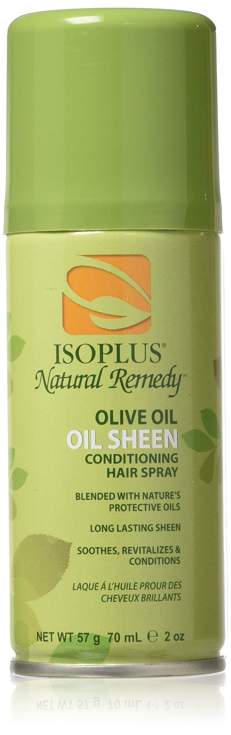 Isoplus Natural Remedy Olive Oil Sheen Conditioning Hair Spray, 2 Oz