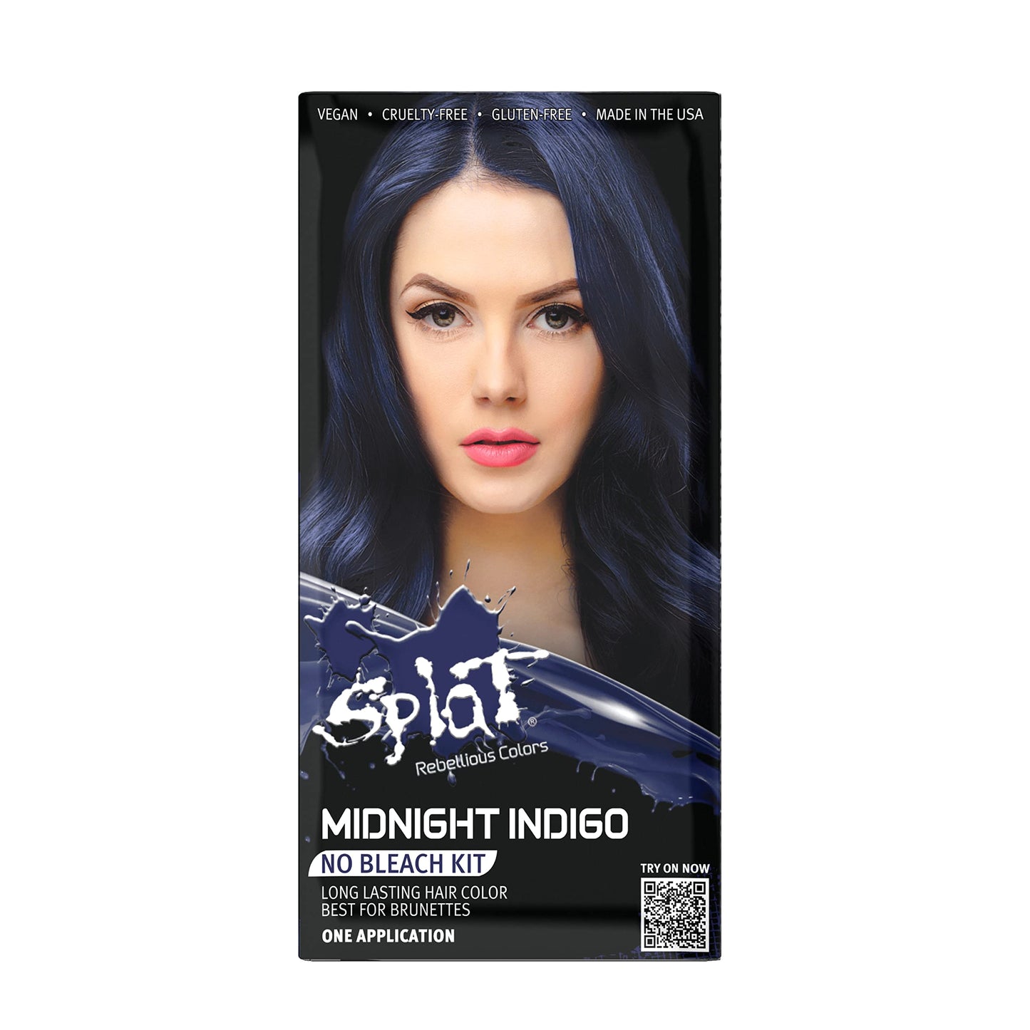 Splat Vegan And Cruelty-Free Semi-Permanent Hair Color Dye (6 Fl Oz, Midnight Indigo)