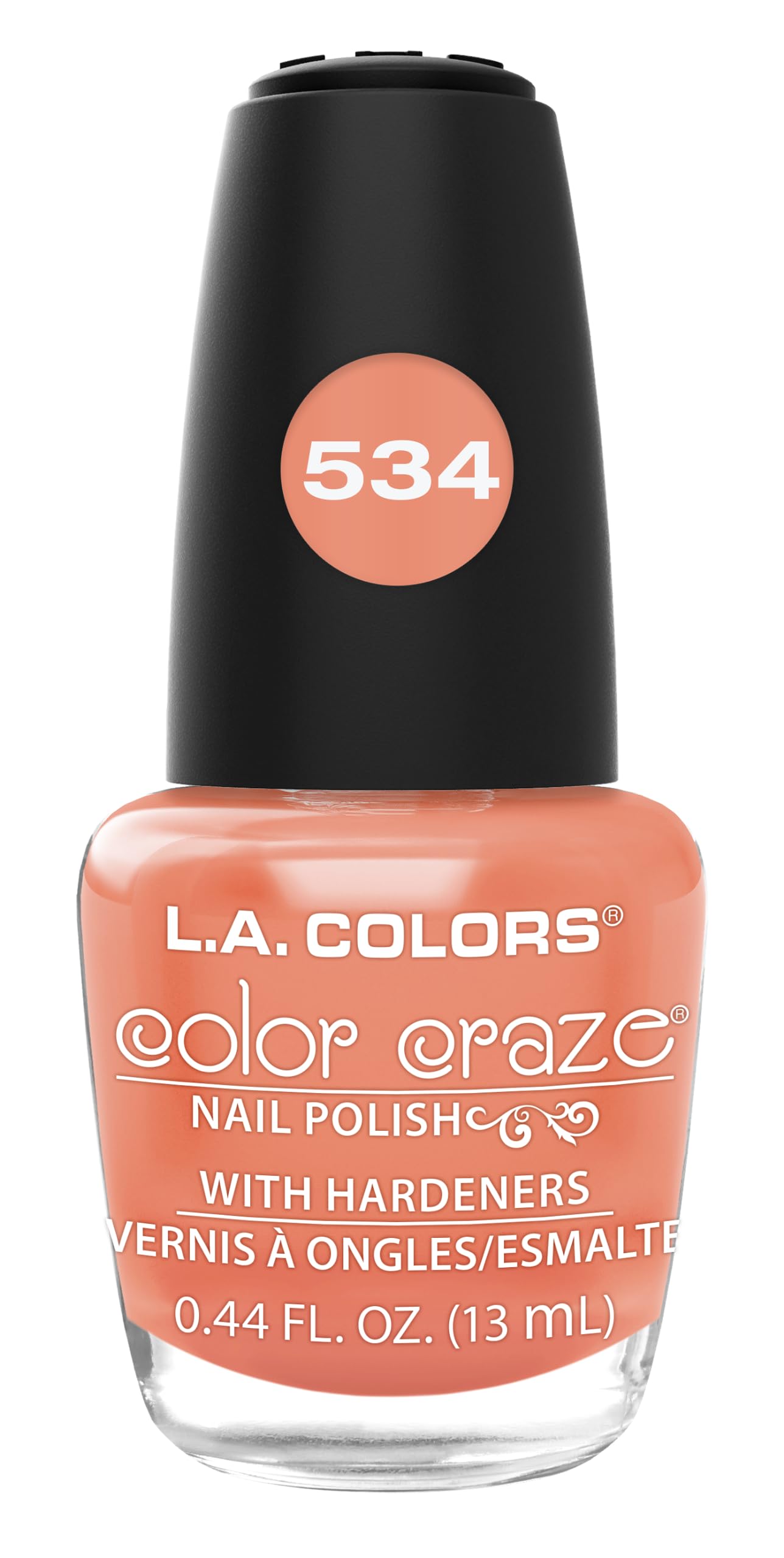 L.A. Colors Color Craze Nail Polish, Hottie, 0.44 Fl. Oz., (Cnp534)