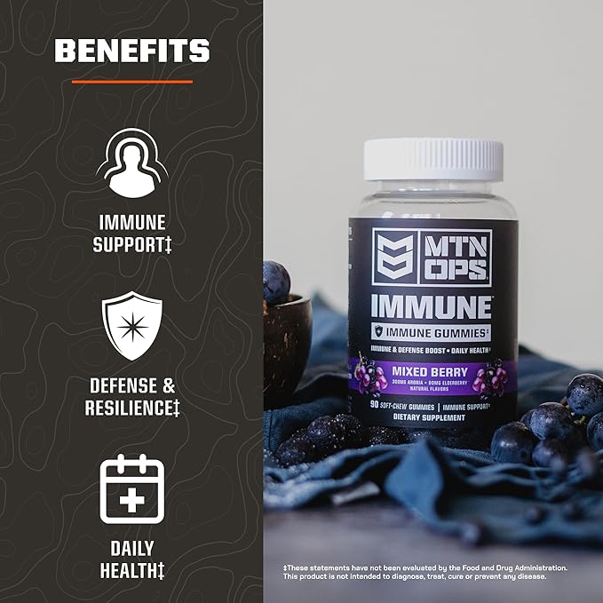 MTN OPS Immune Gummies + Immune STM Orange Citrus Bundle