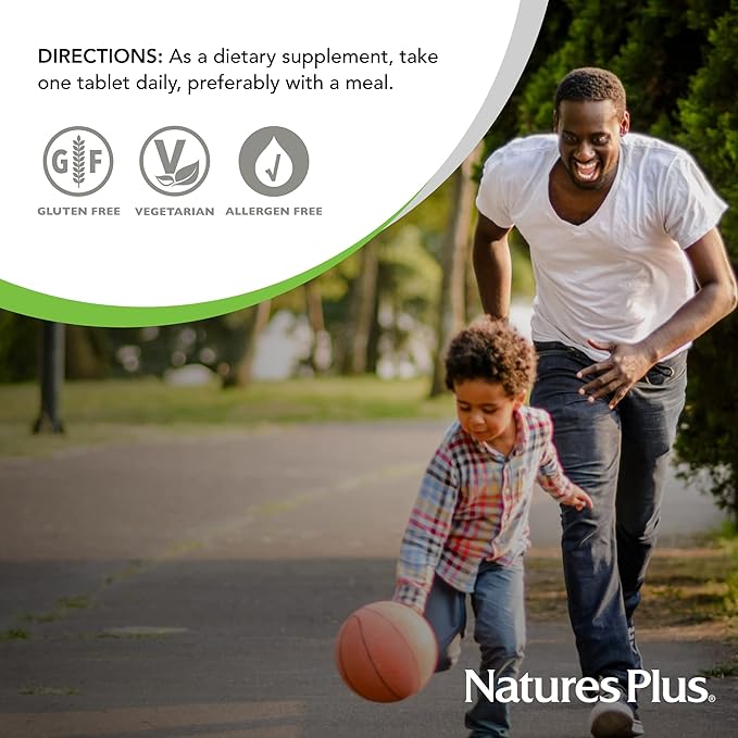 Natures Plus Mega B-100 Complex - 90 Sustained Release Vegetarian Tablets - Energy & Brain Booster - Gluten Free - 90 Servings