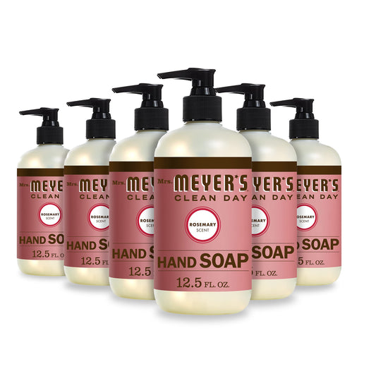 Mrs. Meyer 'S Clean Day Hand Soap, Made With Essential Oils, Biodegradable Formula, Rosemary, 12.5 Fl. Oz - Pack Of 6