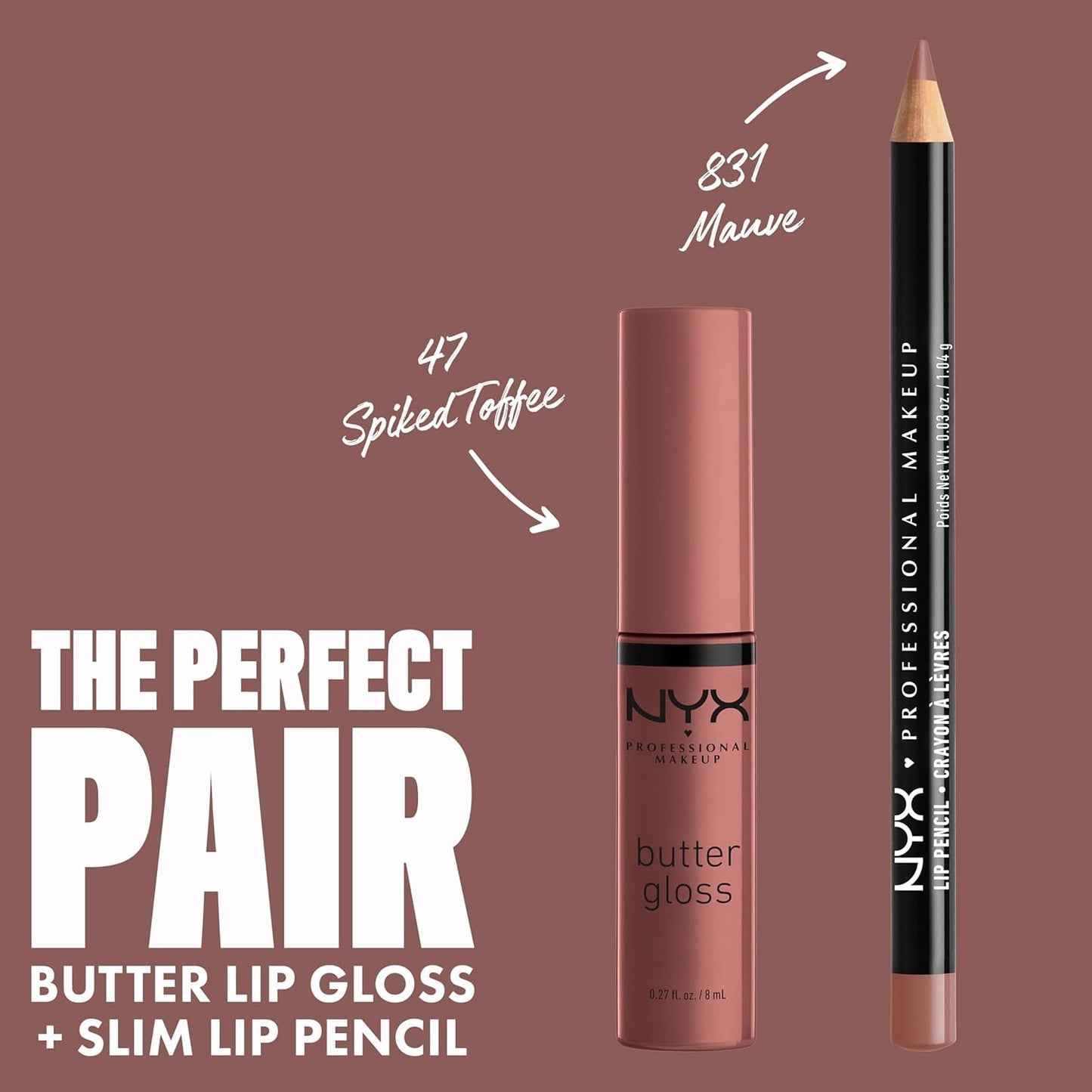 NYX Butter Gloss | Brown Sugar Non-Sticky Lip Gloss for Smooth Lips