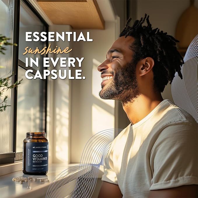 Mt. Angel Vitamins - Good Vitamin D, 2000 IU Vitamin D3 with Bromelain (60 Capsules)