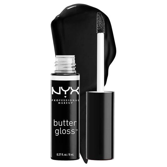 NYX Butter Gloss | Non-Sticky Lip Gloss for Women - Licorice (Black)