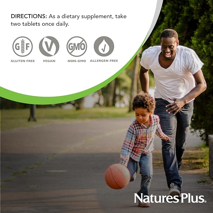 Natures Plus Ultra Juice Multivitamin - 90 Vegetarian Tablets, Bilayered - Whole Food Supplement - Whole Fruits & Vegetables, Antioxidant - Non-GMO, Vegan, Organic, Gluten-Free - 45 Servings