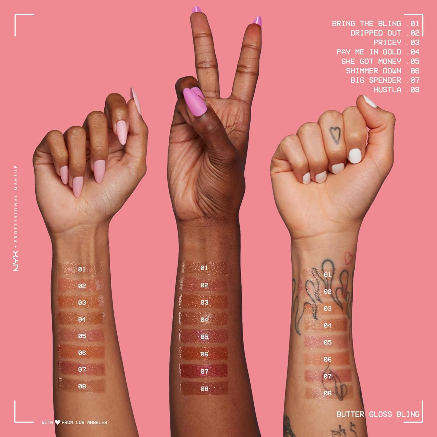 NYX Butter Gloss | Bling Lip Gloss for Shiny, Non-Sticky Vegan Lips