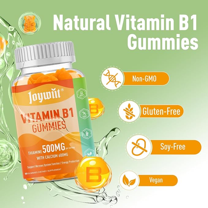 Vitamin B1 100mg and 500mg Gummies