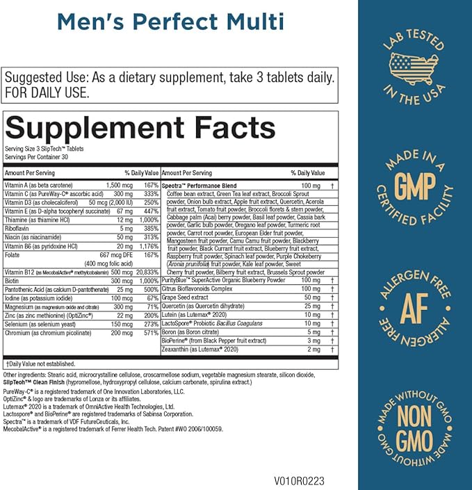 Purity Products Bundle - Men's Perfect Multi + Women's Perfect Multi - Men - Supports Healthy Vitality, Energy + More - Women - Supports Urinary Tract Health, Immunity, Hair Skin Nails + More
