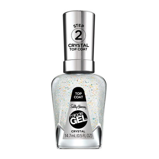 Sally Hansen Miracle Gel Nail Polish, Crystal Top Coat, 0.5 Fl Oz