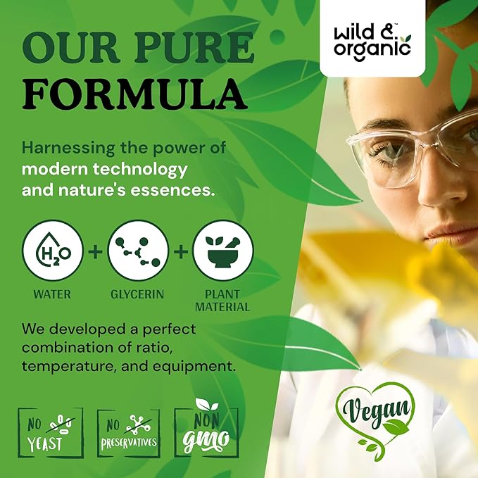 Wild & Organic Soursop Graviola Liquid Drops - Guanabana Leaves & Soursop Fruit Tincture for Antioxidant Support - Graviola Leaf Extract Supplement - Vegan, Sugar & Alcohol-Free - 2 fl oz