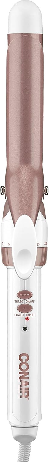 Conair Double Ceramic 1/2-Inch Curling Iron | Spiral Curls for Short Hair