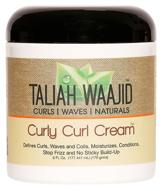 Taliah Waajid Curls Waves Natural - Curly Curl Cream | Extreme Curl Definition Hair Styling Gel | No Build-Up Or Frizz | 100% Pa