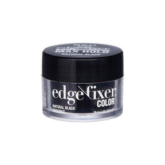 KISS Edge Fixer Color 24 HR Max Hold & 100% Gray Coverage 30mL (1.01 US fl.oz) Natural Black Perfect for Missing Edges