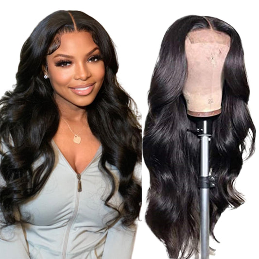 4X4 Lace Front Wigs Human Hair Pre Plucked With Baby Hair 150% Density 14 Inch Body Wave Glueless Lace Frontal Wig Human Hair Fo