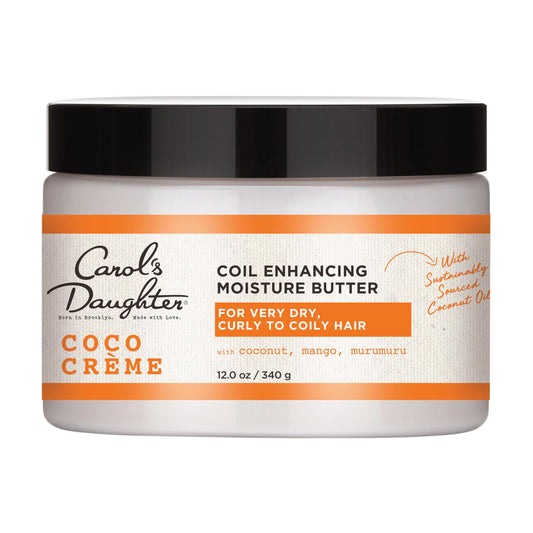 Carol'S Daughter Coco Creme Coil Enhancing Moisture Butter, With Coconut Oil And Mango Butter, For Very Dry Curly Hair, Paraben