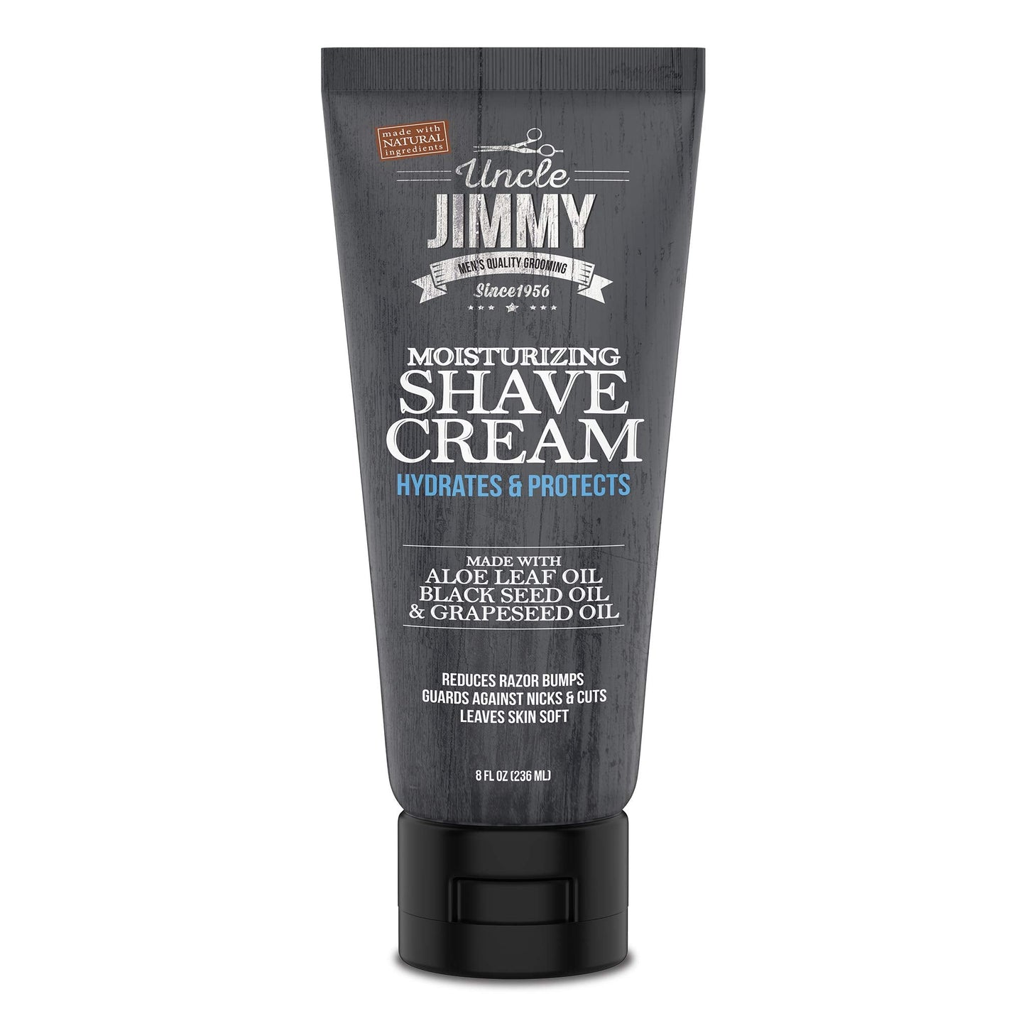 Uncle Jimmy Moisturizing Shave Cream | Hair Removal Cream That Moisturizes, Protects And Soothes To Help Reduce Skin Irritation.