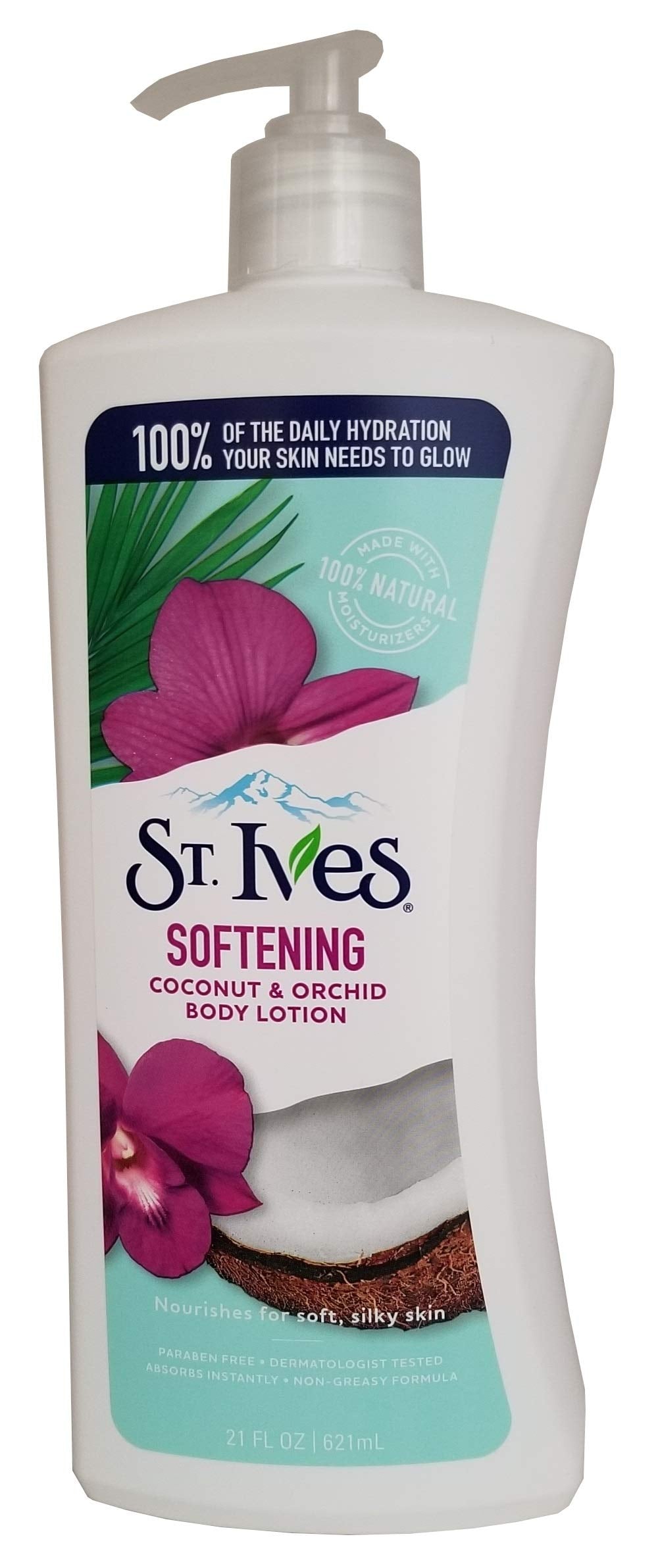 St. Ives Softening Body Lotion Coconut & Orchid Extract 21 Oz (Pack Of 2)