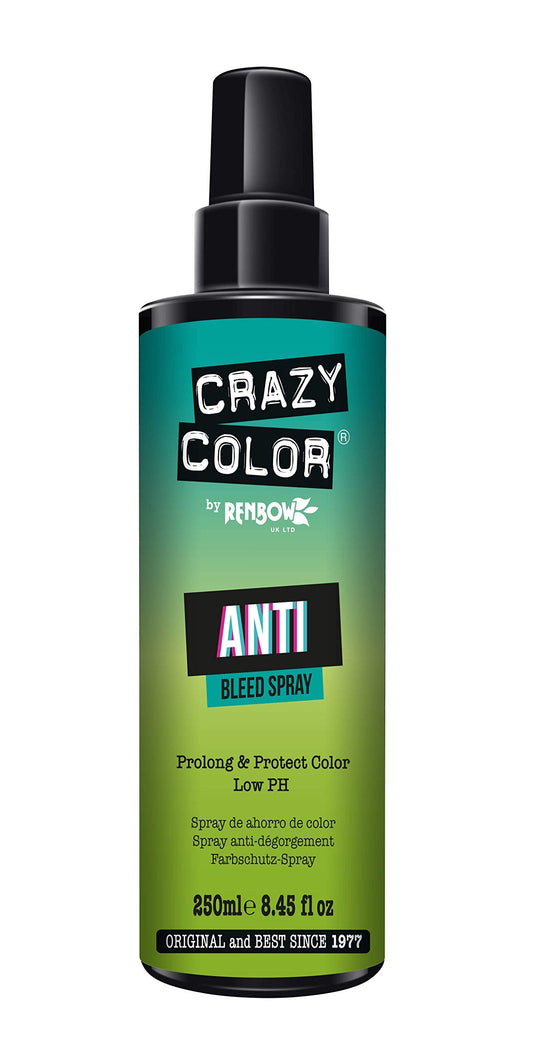 Crazy Color Hair Color Protection Anti-Bleed Spray, 250Ml For Prolonged Vibrant Color And Shine - Locks In Color For Up To 10 Ex